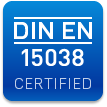 OTM is DIN EN 15038 certified!