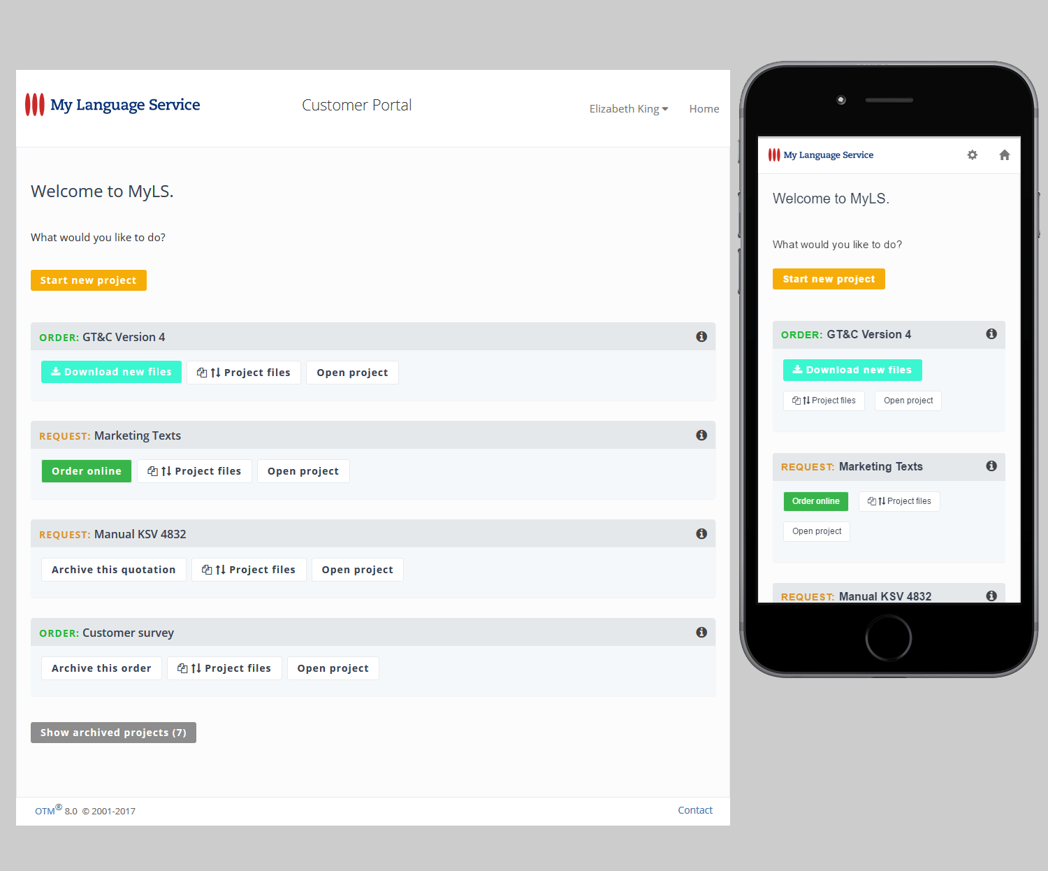 Customer portal overview